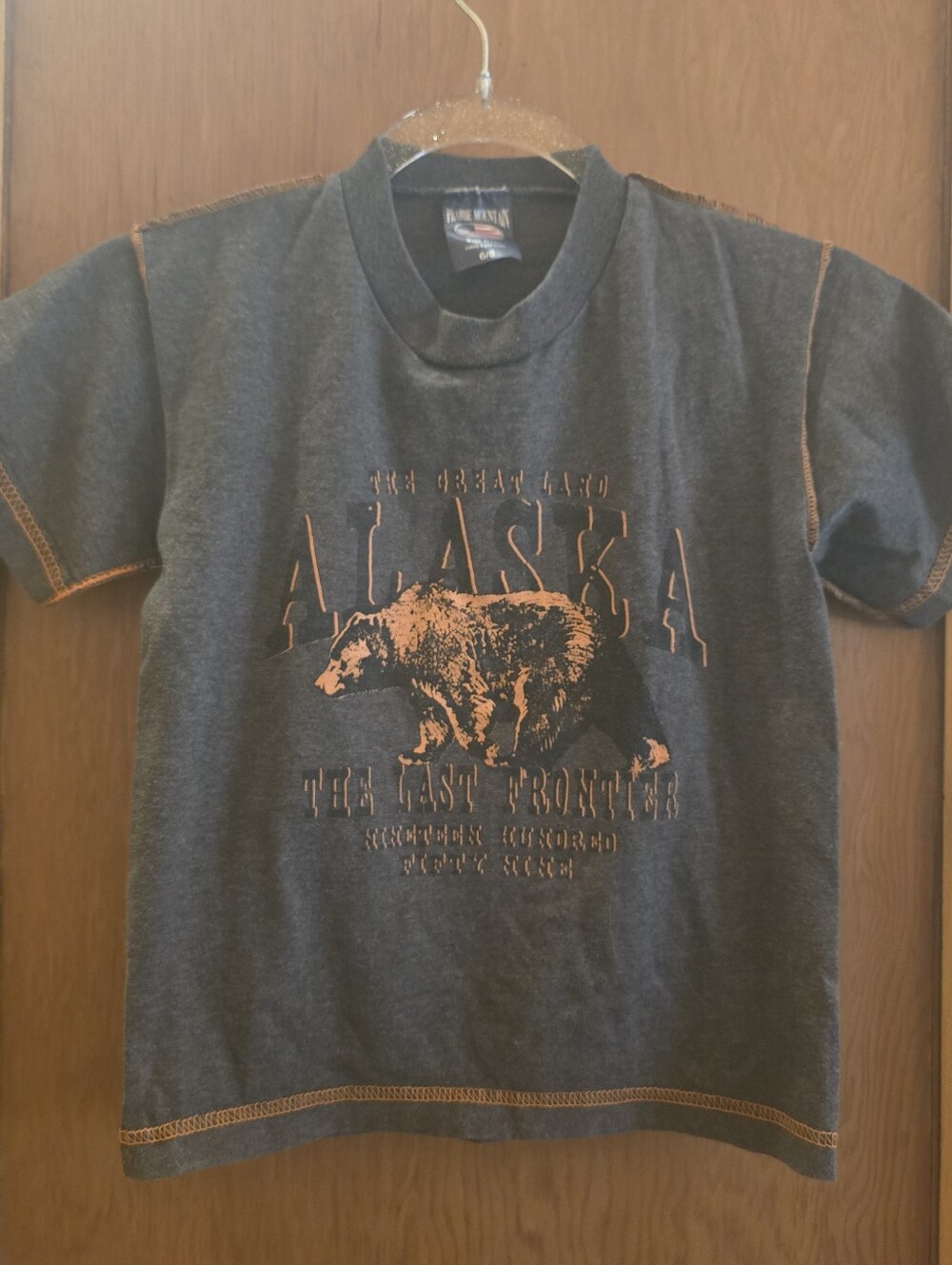 Prairie mountain little boys size 6/8 Alaska graphic bear tshirt